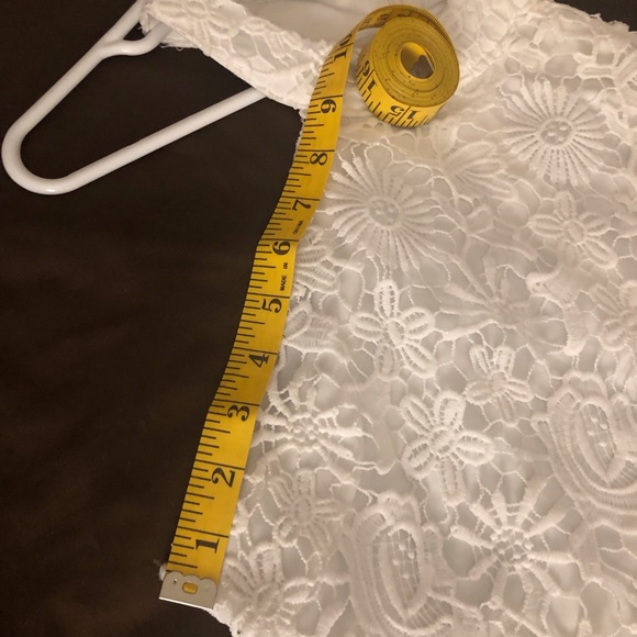 Fitted Lace White dress - size 12 - Picture 8 of 8